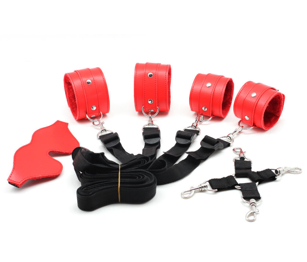 a red under bed restraint