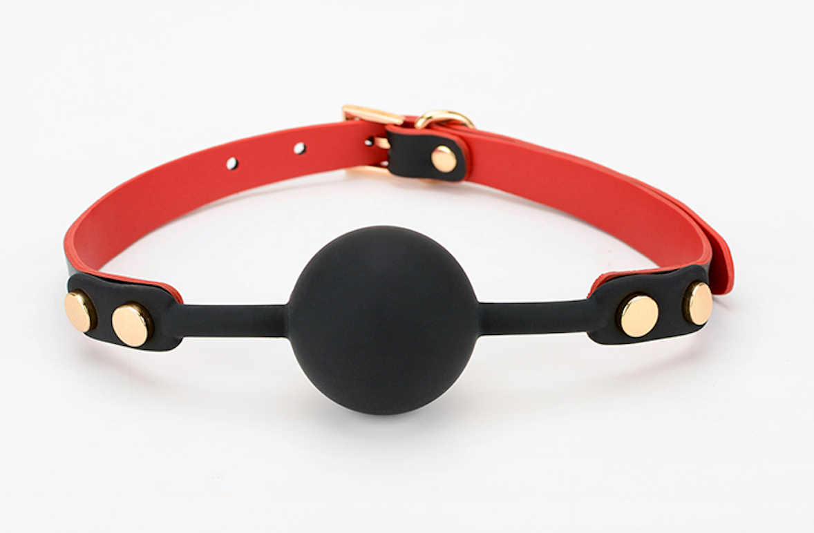 a mouth ball gag
