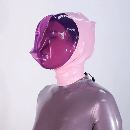 Premium Latex Breathplay Hood – Adjustable Breath Control Mask for Sensory Deprivation
