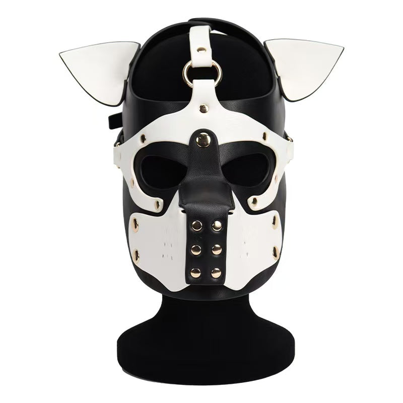 Dog Head Hood Animal Hood for Petplay Harness Hood