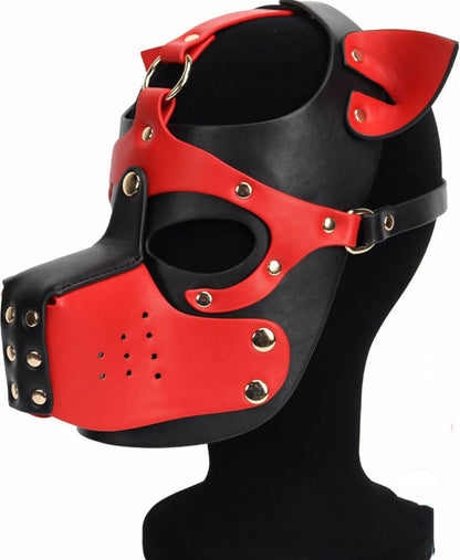 Dog Head Hood Animal Hood for Petplay Harness Hood