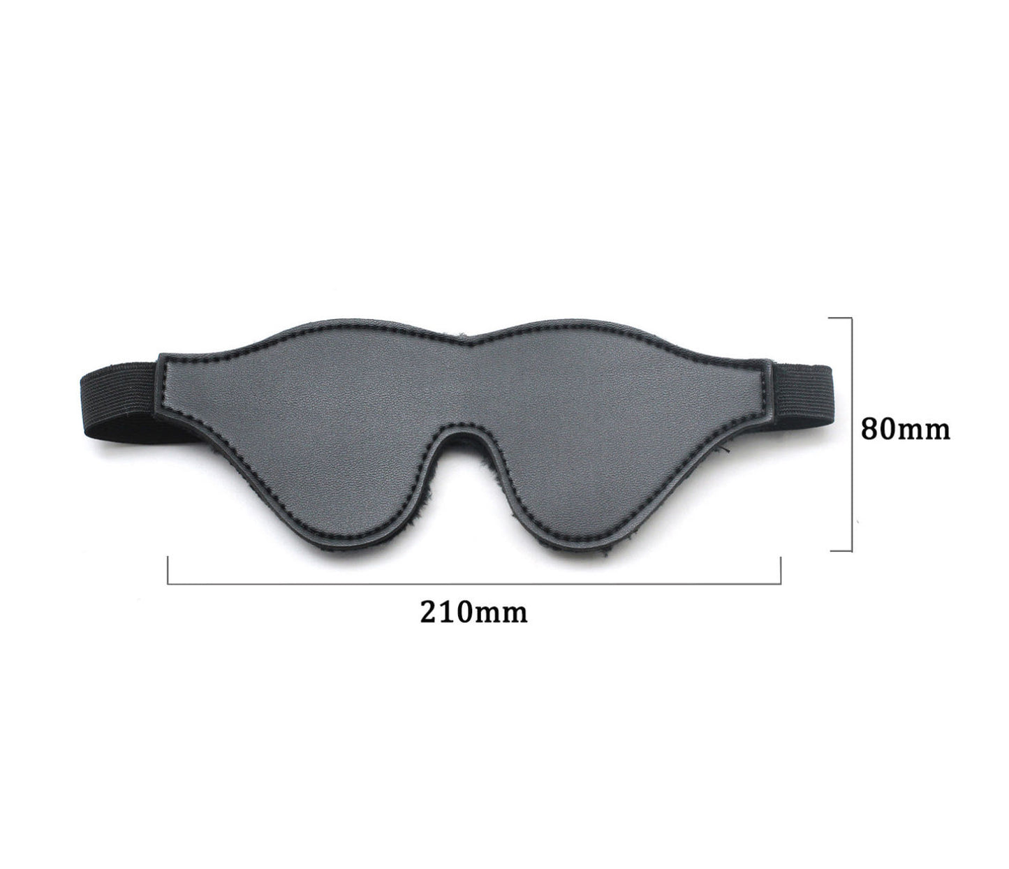 a black eye mask with a black strap