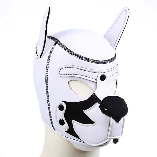 Animal Hood Leather Dog Head Hood for Petplay