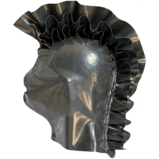 Custom Latex Hood Cosplay Latex Hood with Cockscomb