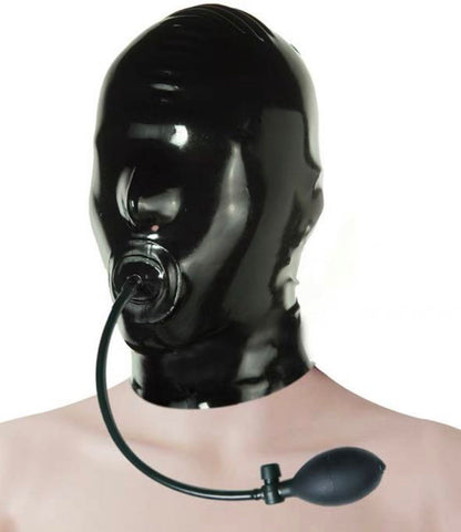 a inflatable latex hood