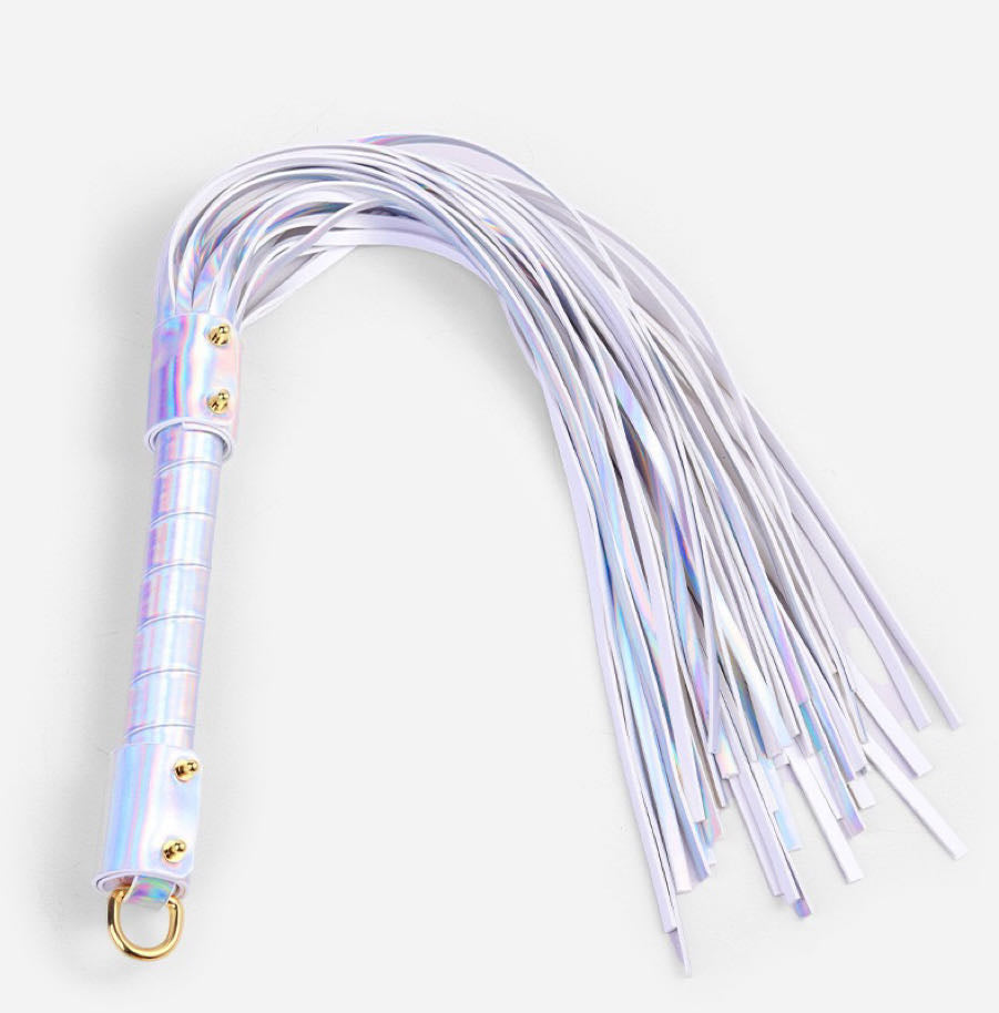 a rainbow Leather Flogger BDSM Whips