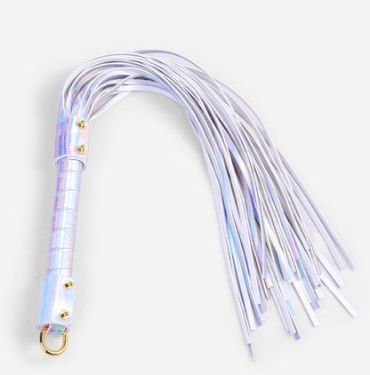 a rainbow Leather Flogger BDSM Whips