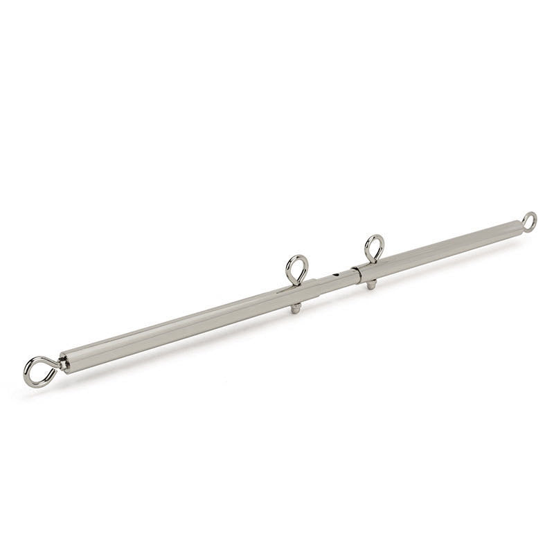 silver expandable bondage spreader bar bdsm