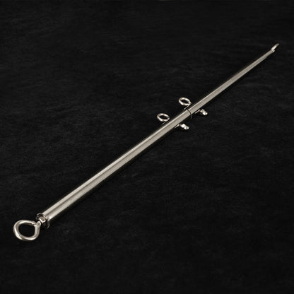 silver expandable bondage spreader bar bdsm