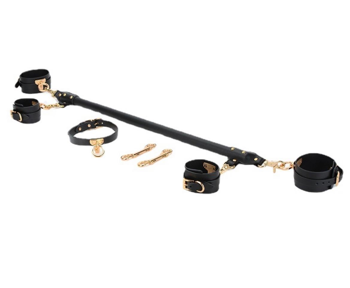 a bondage spreader bar and cuffs set