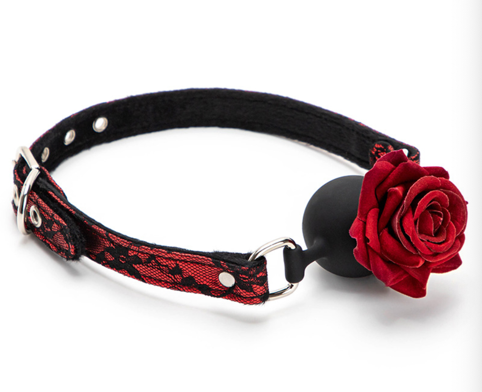 a rose ball gag