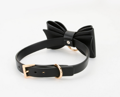 a black Leather Sex Collar