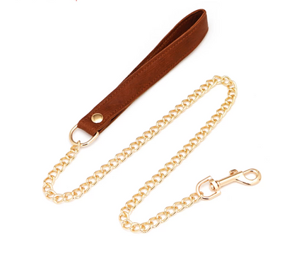 a brown bondage leash