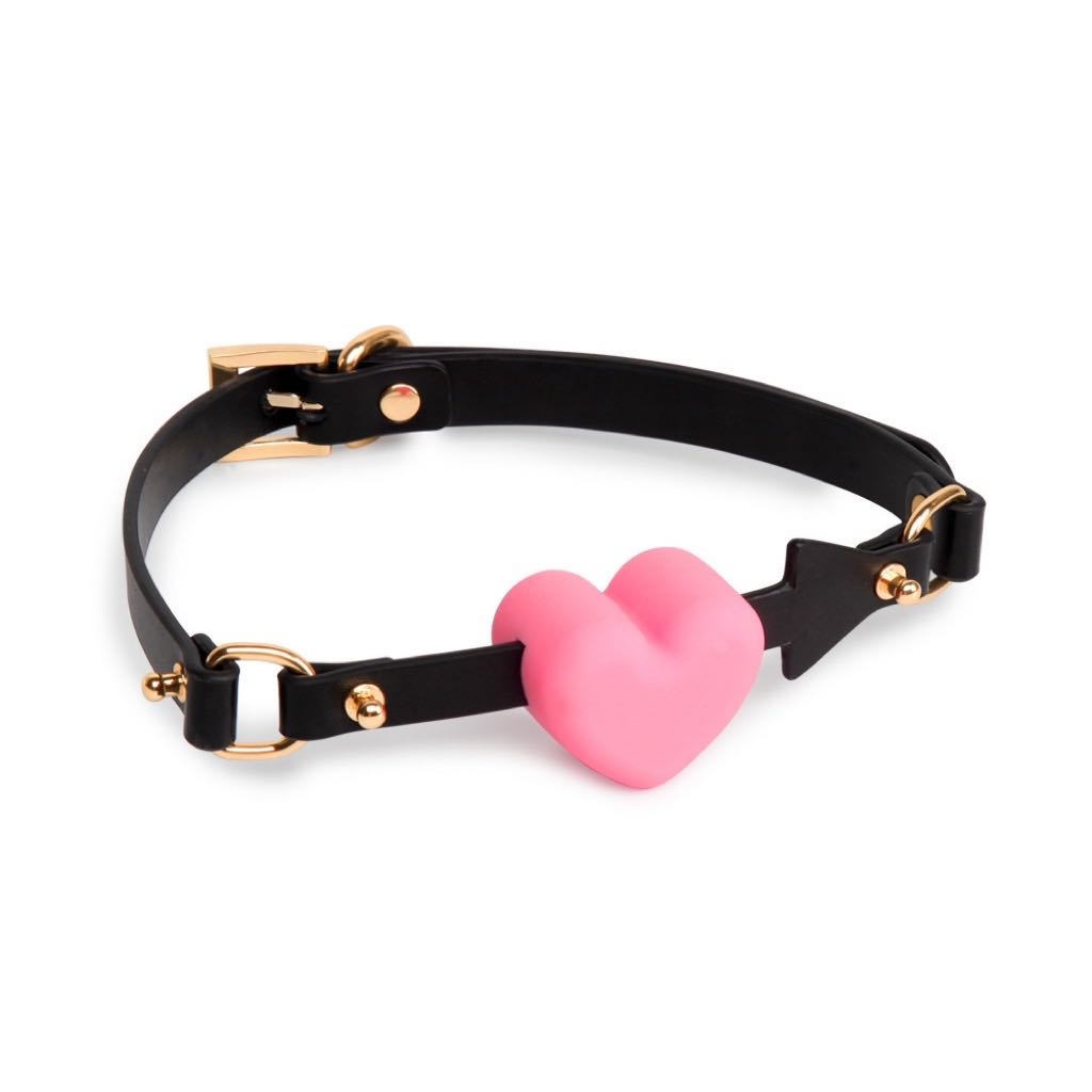 a pink Heart Ball Gag Heart Shaped Gag