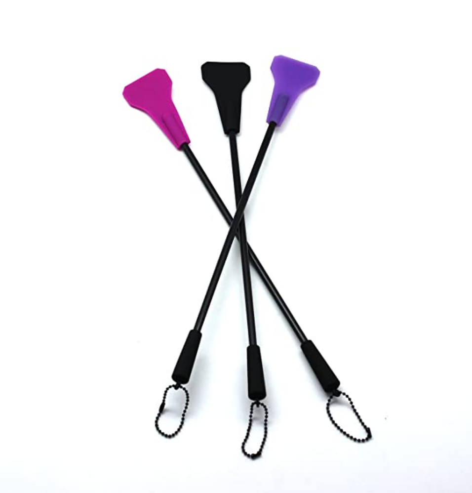 Silicone tipped riding crop for BDSM