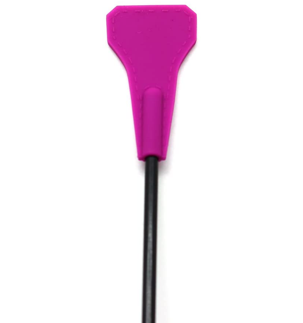 a pink Silicone tipped riding crop for BDSM