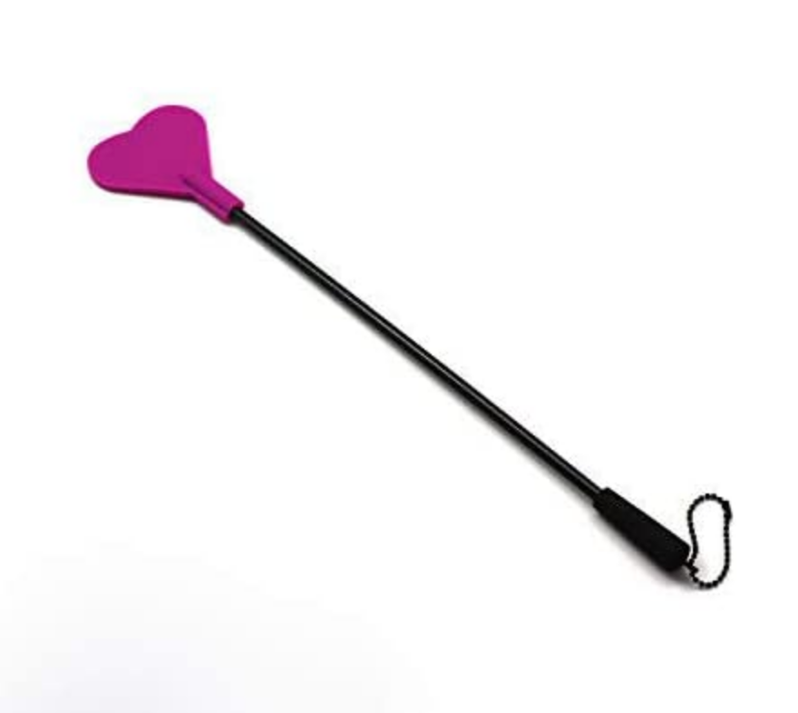 a pink Heart Riding Crop riding crop sex toy