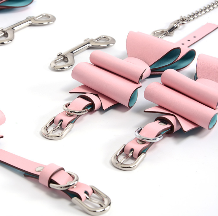 a pink bondage set