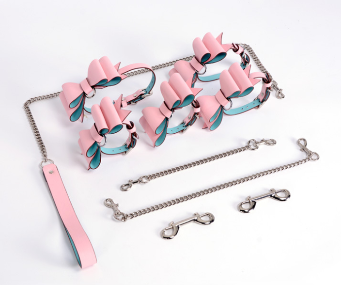 a pink bondage set